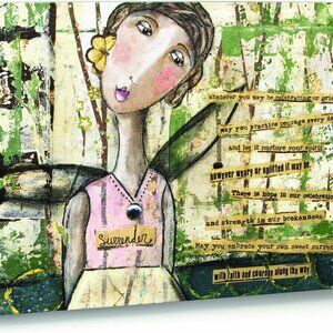 Kelly Rae Roberts "Surrender" Oil on canvas 18x24. Pristine condition & Lovely